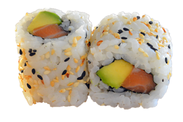 California saumon avocat 8 pièces